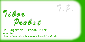 tibor probst business card